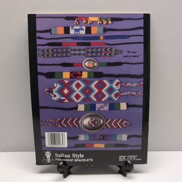 Indian Style Friendship Bracelets Pattern Leaflet 2065 Suzanne McNeill - Picture 2 of 3